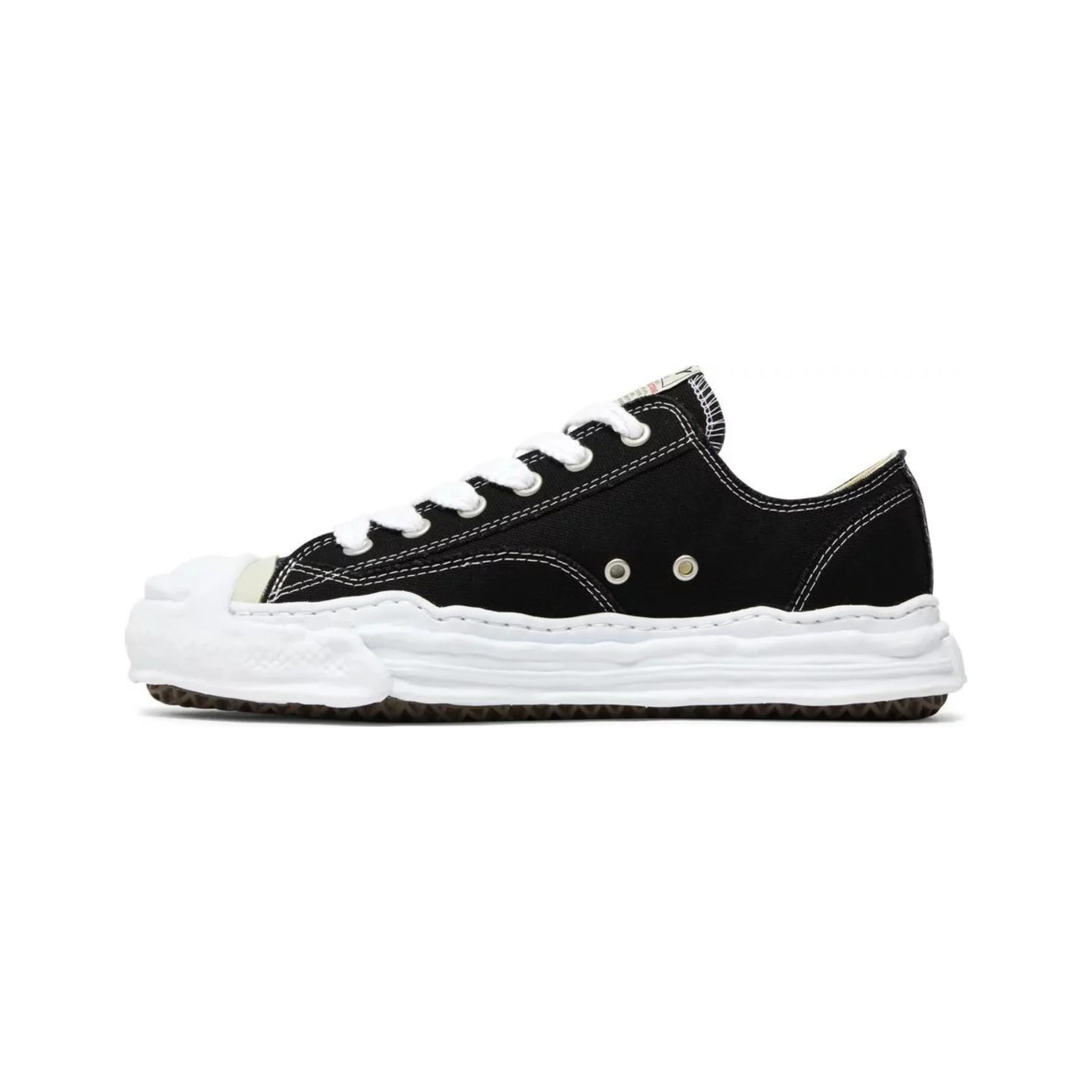 Maison Mihara Yasuhiro Hank OG Sole Canvas Low Black - Image 2