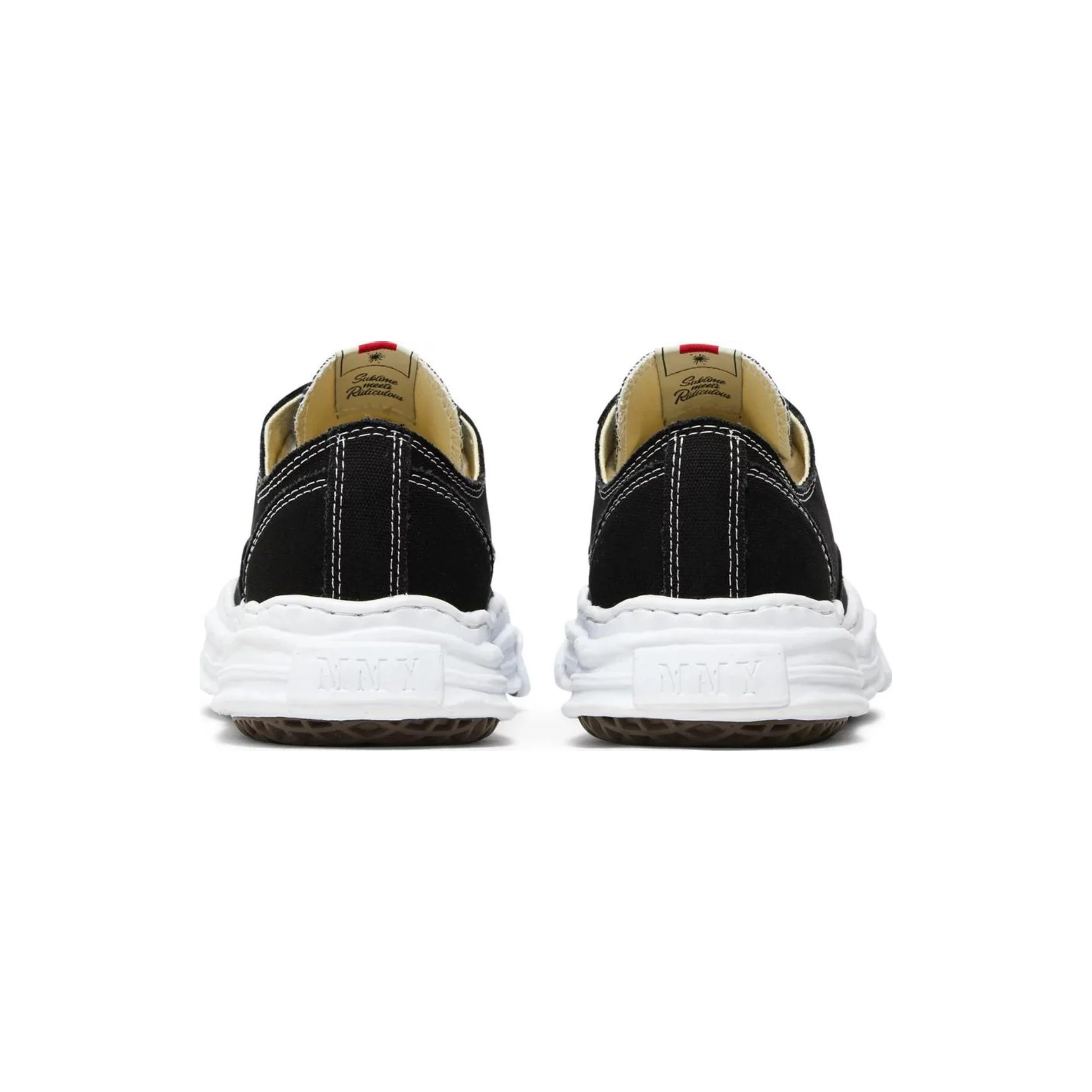 Maison Mihara Yasuhiro Hank OG Sole Canvas Low Black - Image 3