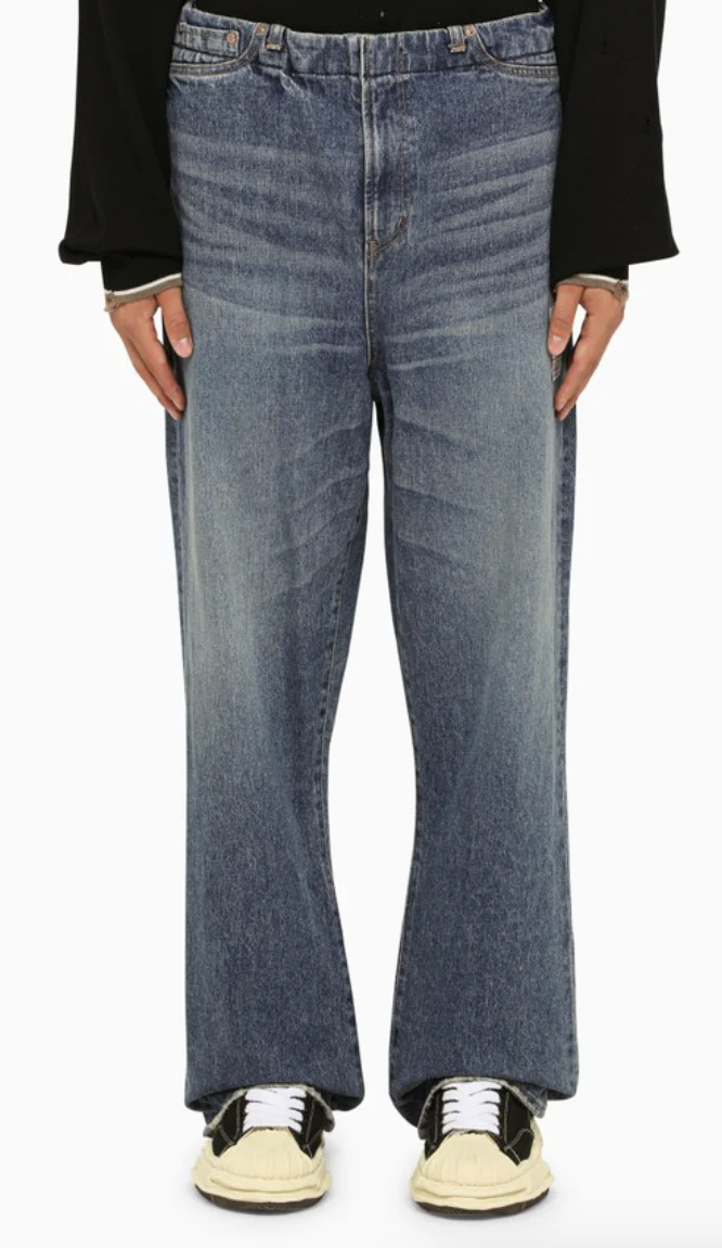 Maison MIHARA YASUHIRO Jeans Ampio Blue In Denim - Image 3