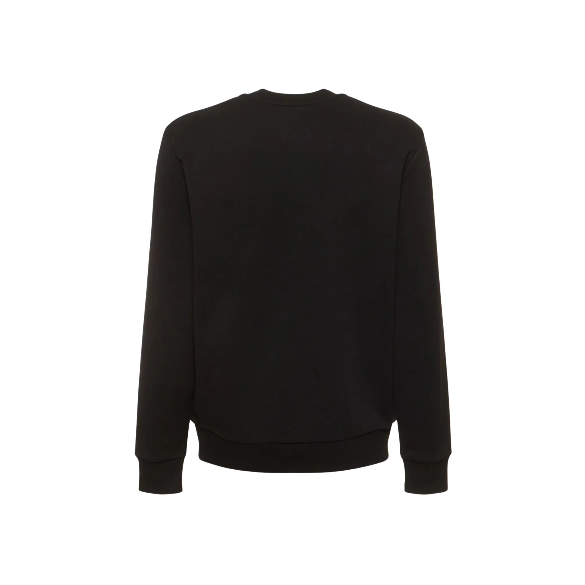 Moncler Logo Patch Cotton Sweatshirt Black - Image 2
