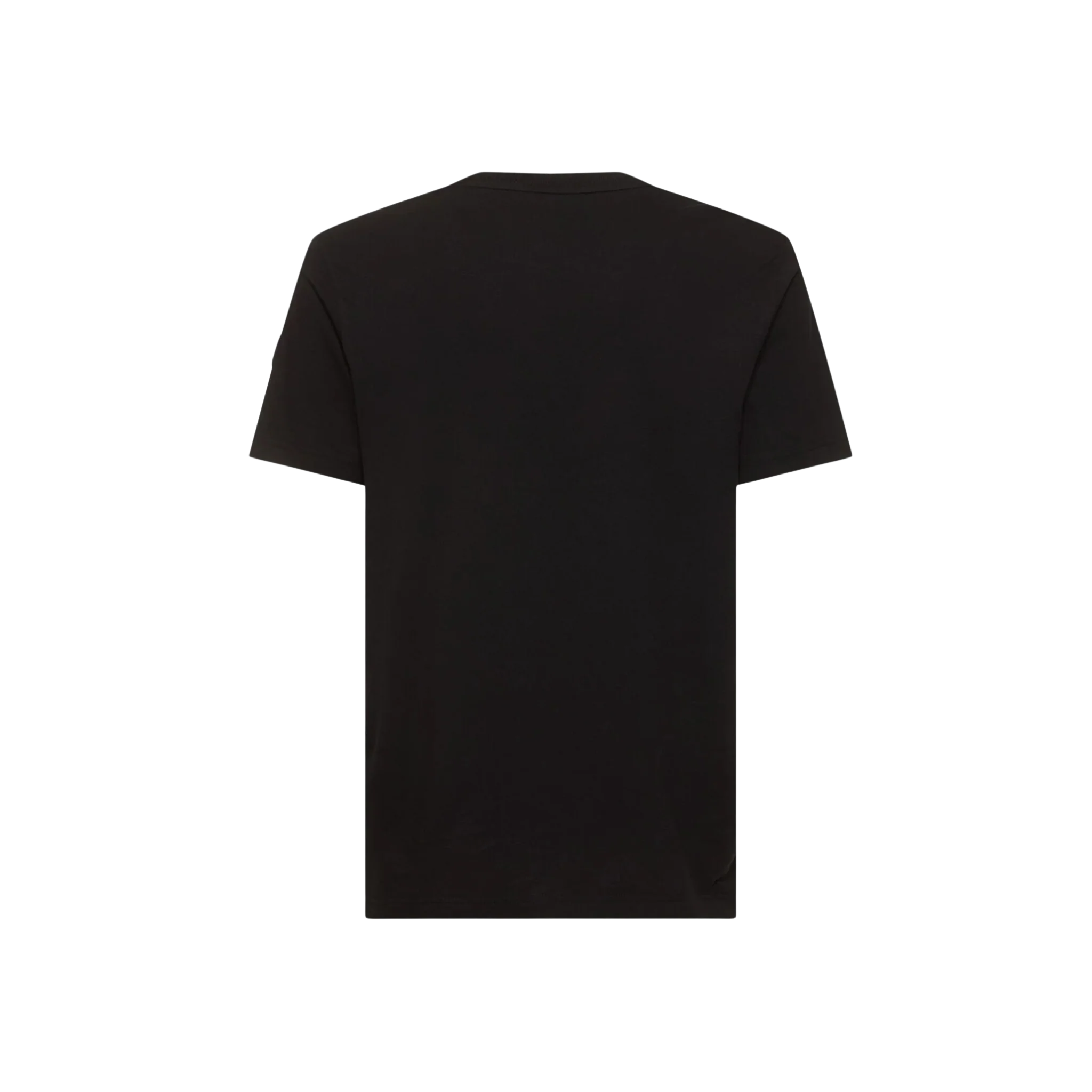 Moncler Logo White Cotton T-shirt Black - Image 2