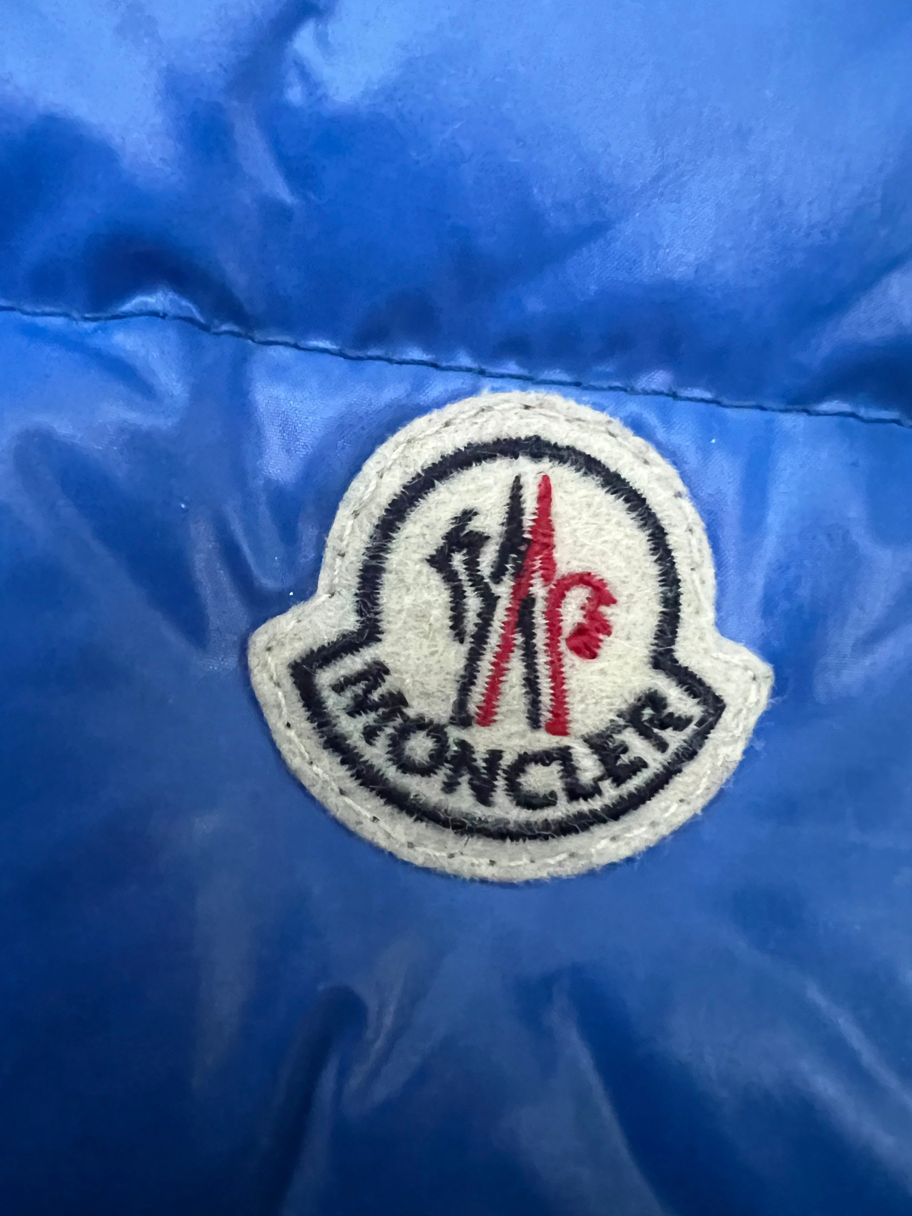 Moncler Tib Down Gilet Blue - Image 3