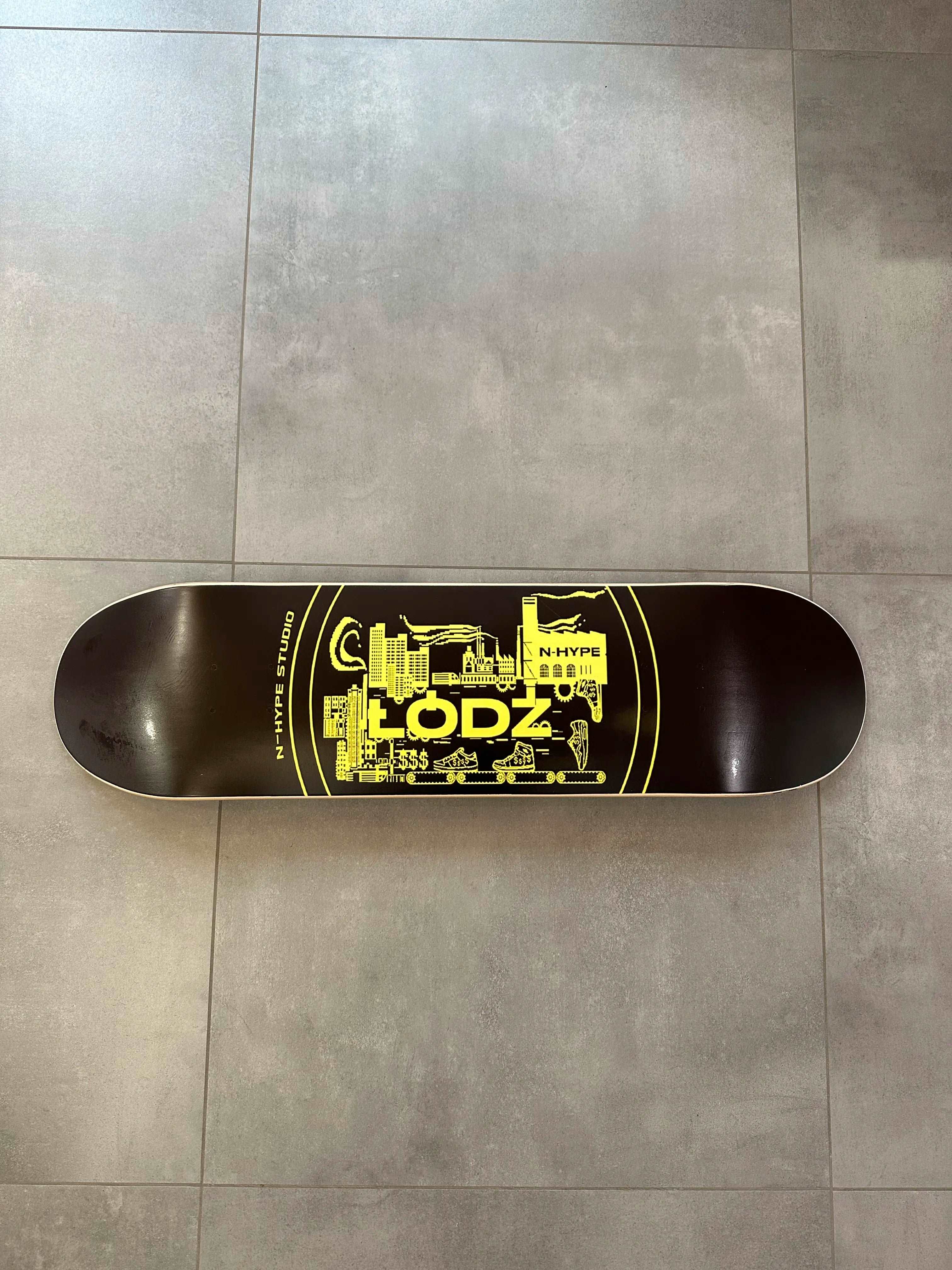 N-Hype Studio Skate Deck / Blat do deskorolki  Łódź City Pack Żółty - Image 3
