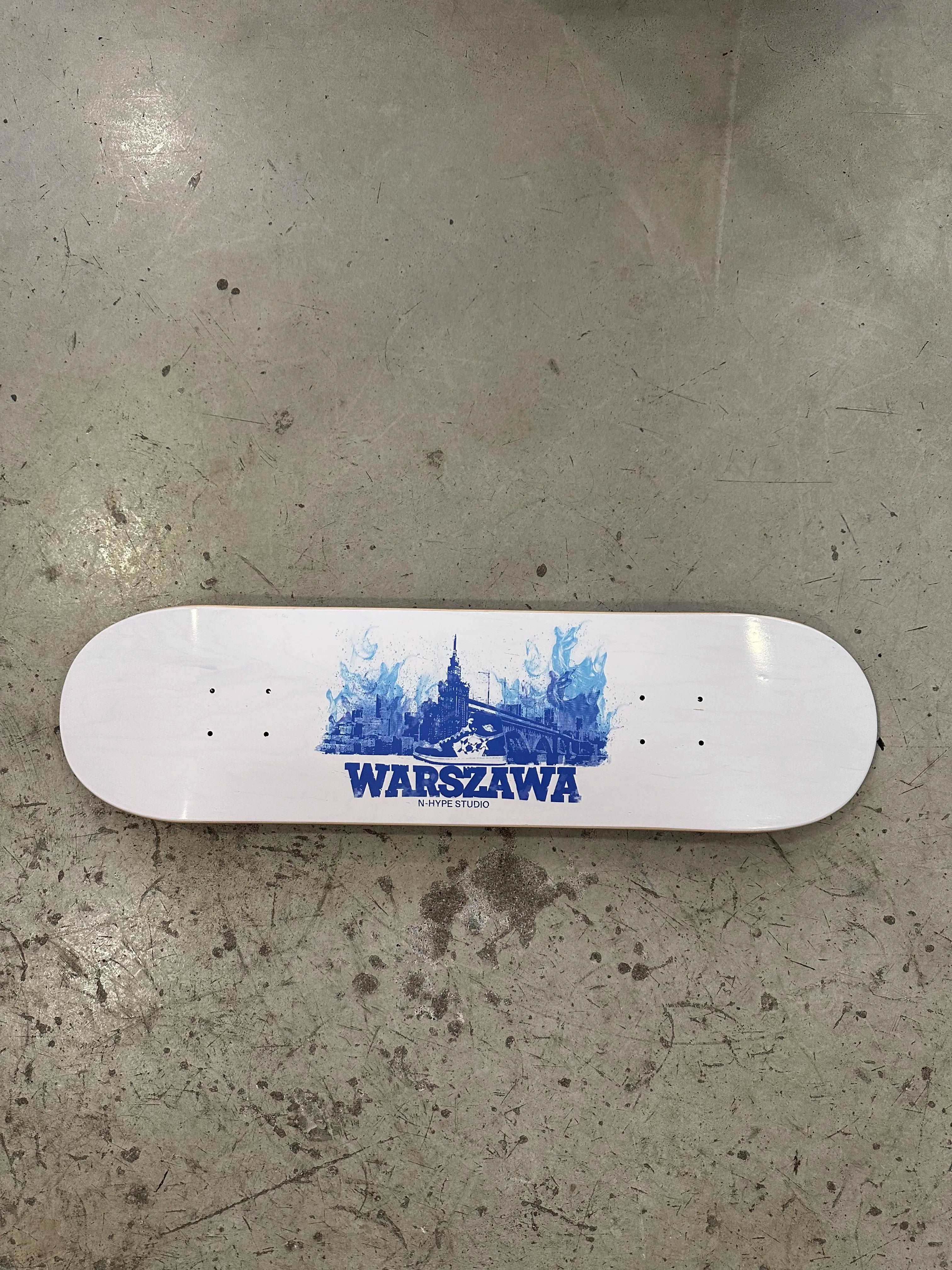 N-Hype Studio Skate Deck / Blat do deskorolki Warszawa City Pack Blue Flame - Image 3