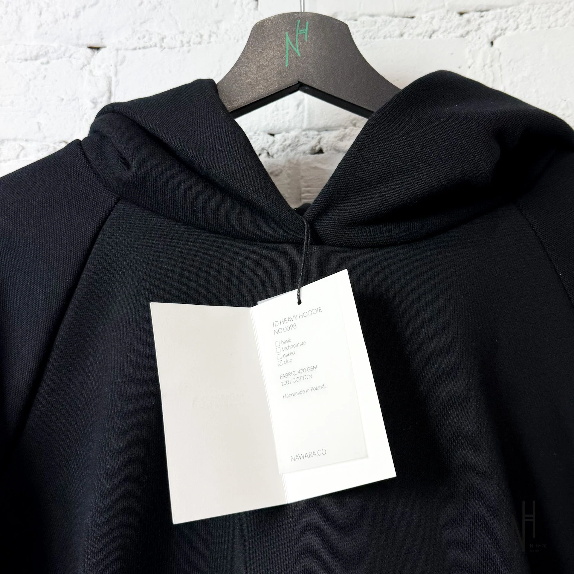 Nawara Heavy Hoodie Unpolished Black - Image 4