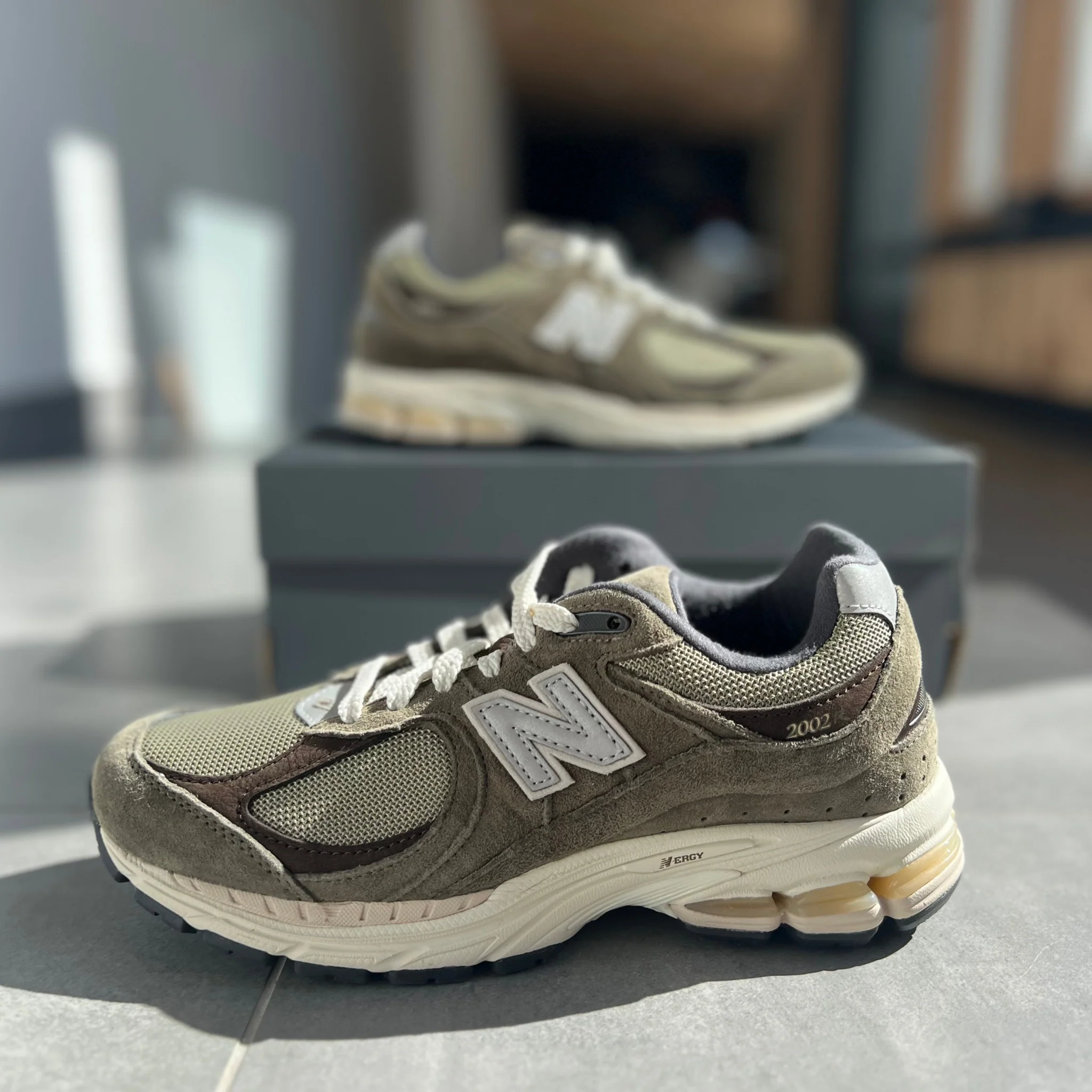 New Balance 2002R Olive Brown - Image 2