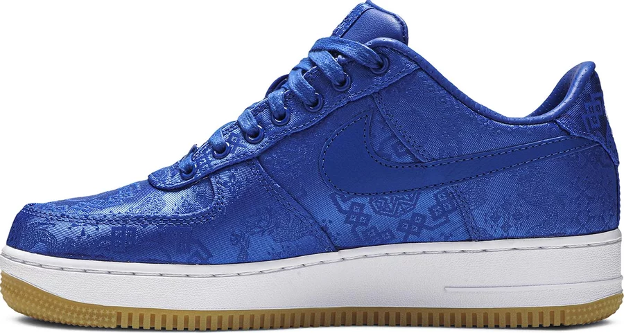 Nike Air Force 1 Low CLOT Blue Silk - Image 2