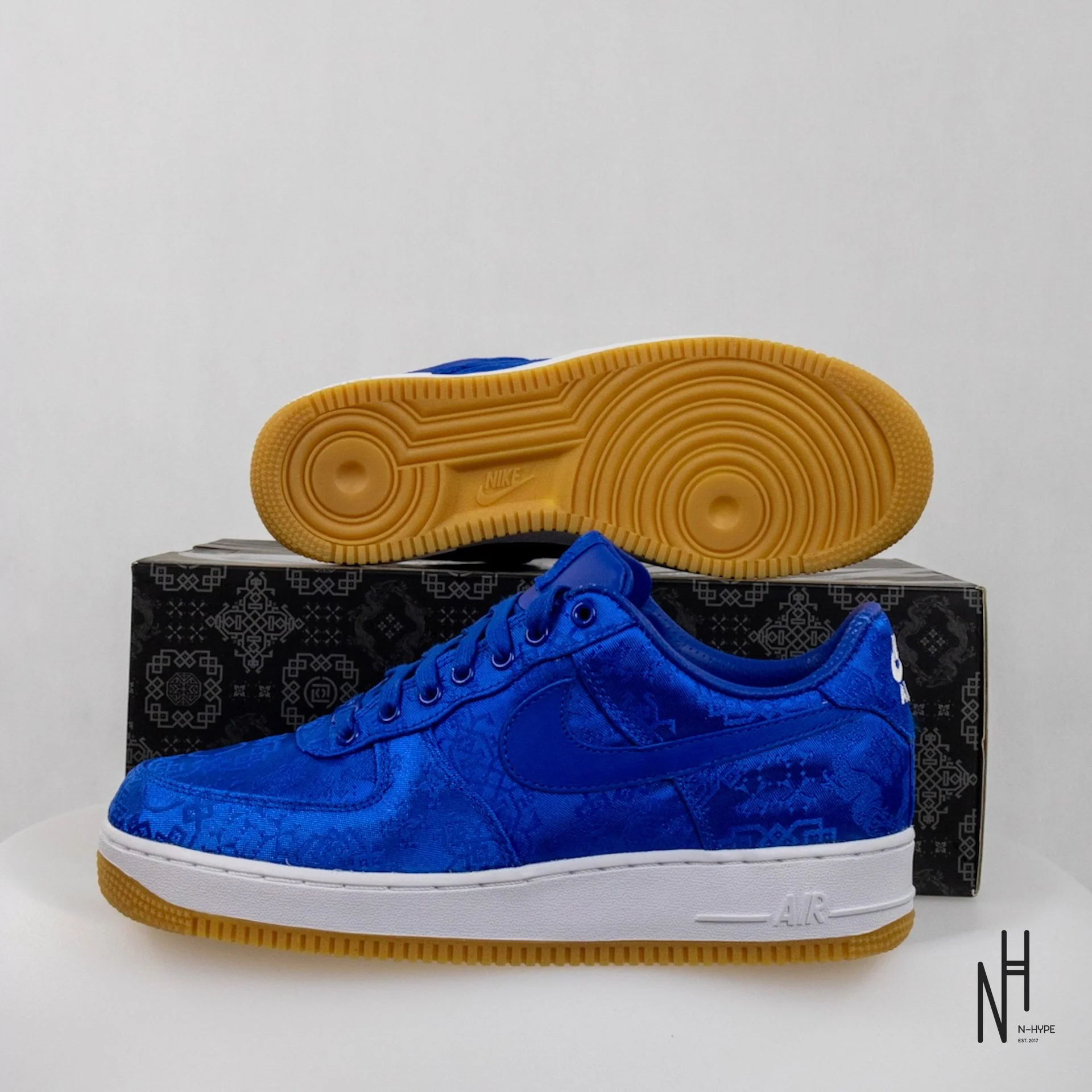 Nike Air Force 1 Low CLOT Blue Silk - Image 5