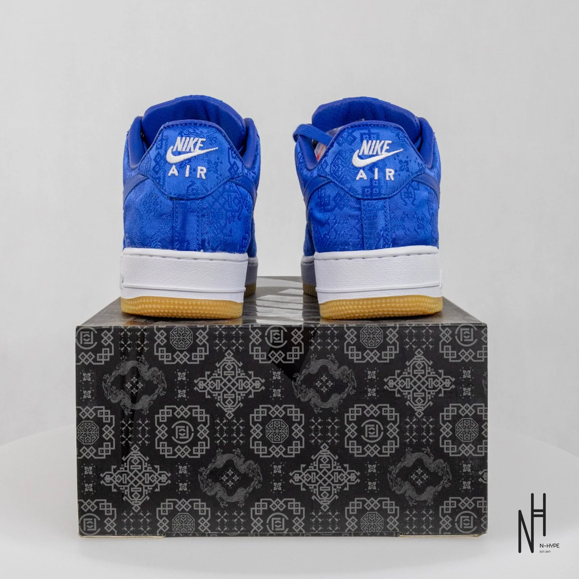 Nike Air Force 1 Low CLOT Blue Silk - Image 6