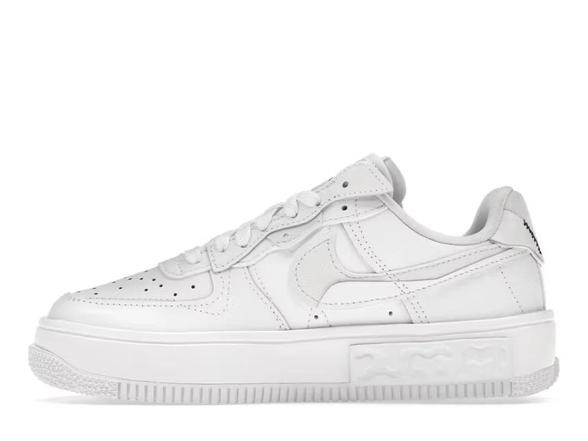 Nike Air Force 1 Low Fontanka Triple White Multi Color Swoosh (Women's) - Image 2