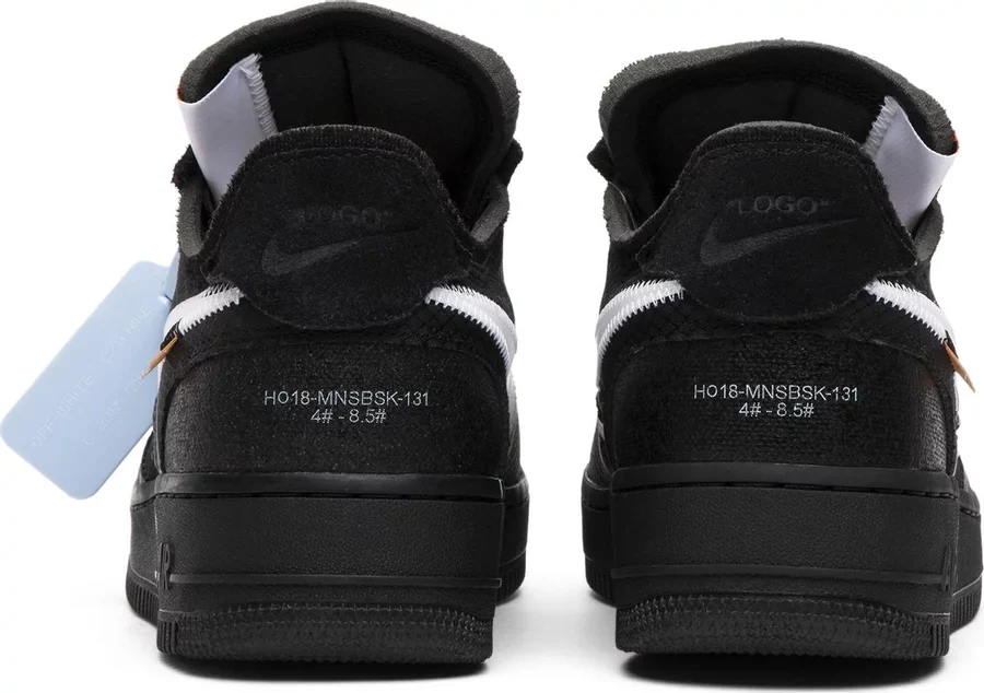 Nike Air Force 1 Low Off-White Black White - Image 3