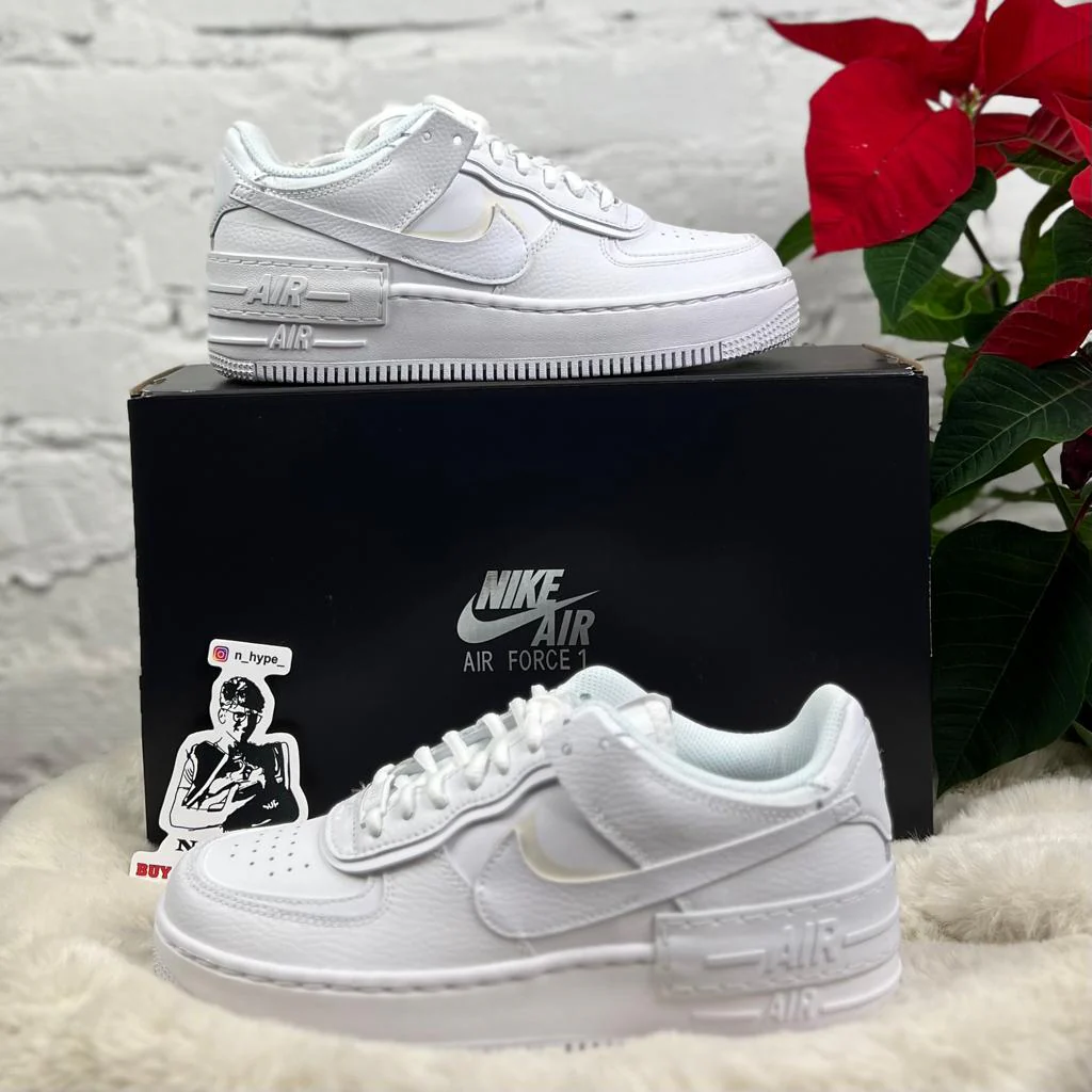 Nike Air Force 1 Low Shadow Triple White (W) - Image 6