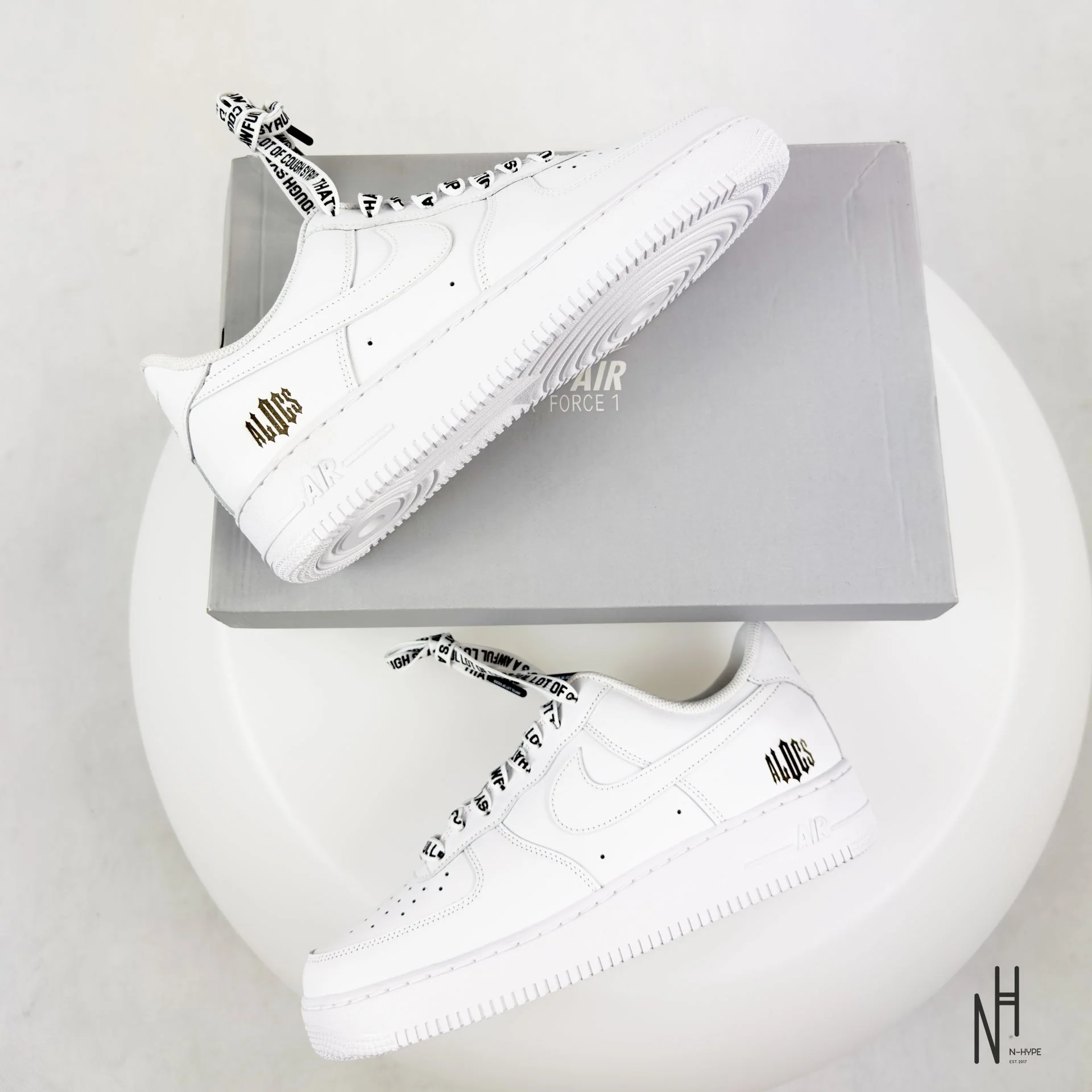 Nike Air Force 1 Low White '07 x Cough Syrup ALOCS ComplexCon Exclusive - Image 3