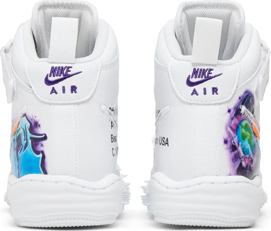 Nike Air Force 1 Mid Off-White Graffiti White - Image 3