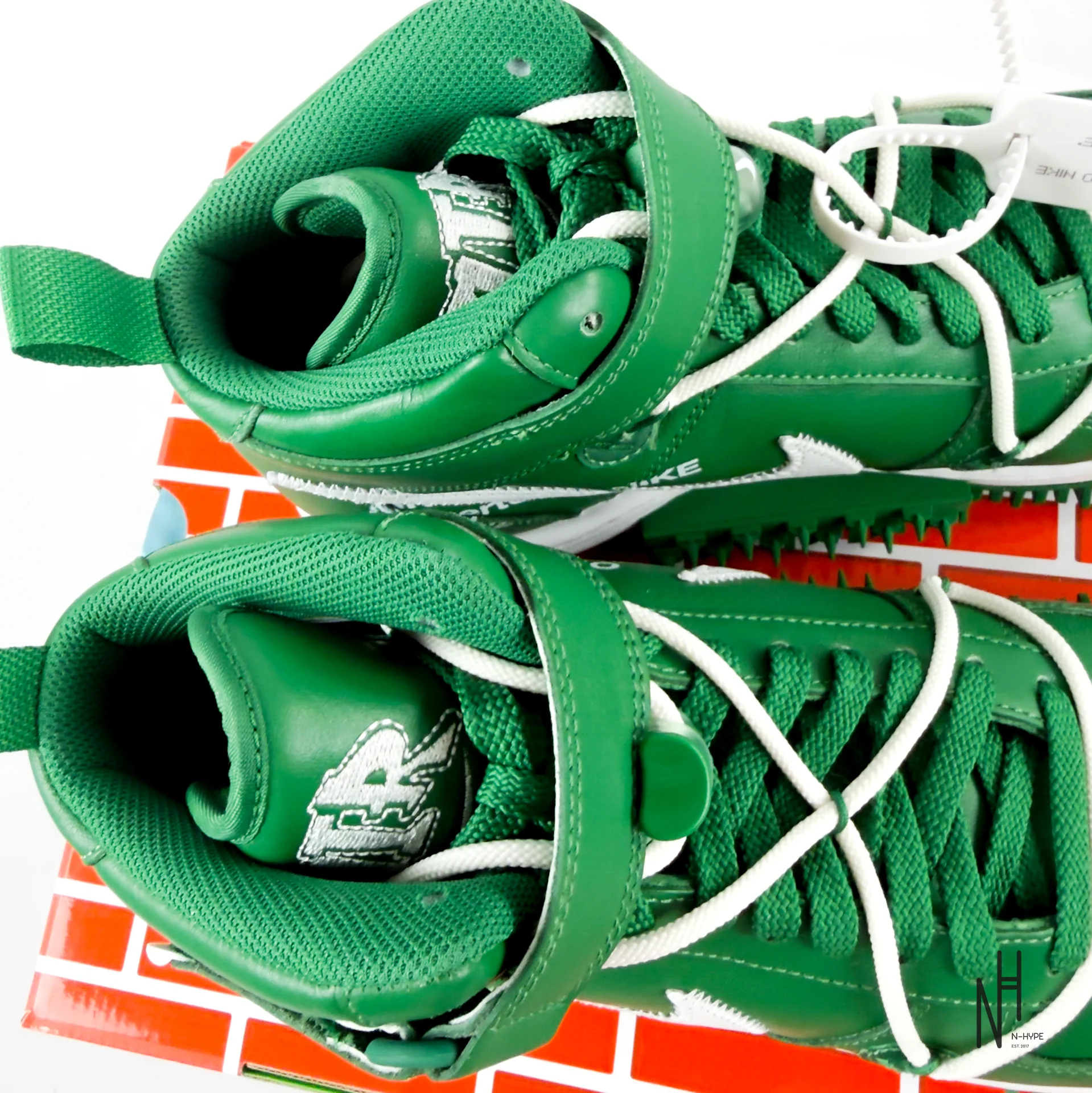Nike Air Force 1 Mid Off-White Pine Green - Image 12