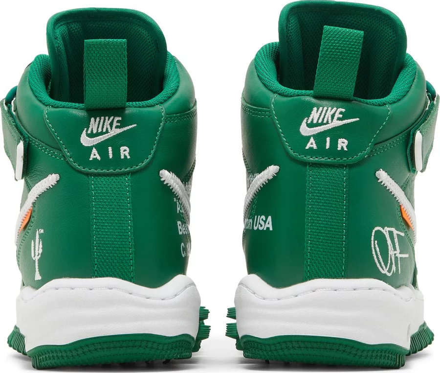 Nike Air Force 1 Mid Off-White Pine Green - Image 3