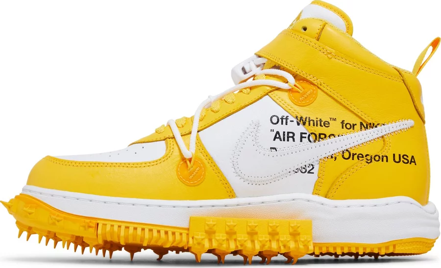 Nike Air Force 1 Mid SP Off-White Varsity Maize - Image 2