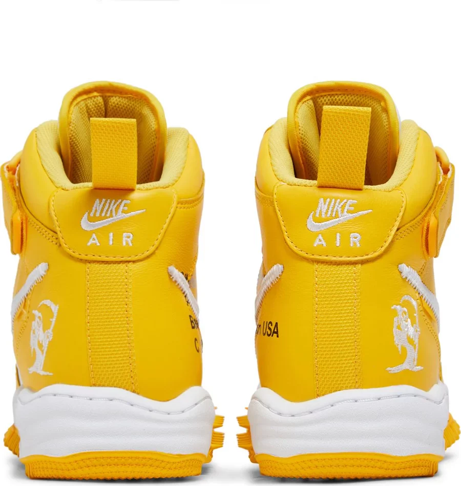 Nike Air Force 1 Mid SP Off-White Varsity Maize - Image 3