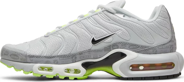 Nike Air Max Plus Platinum Grey Reflective Logos - Image 2