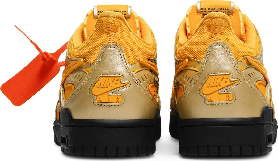 Nike Air Rubber Dunk Off-White University Gold - Image 3