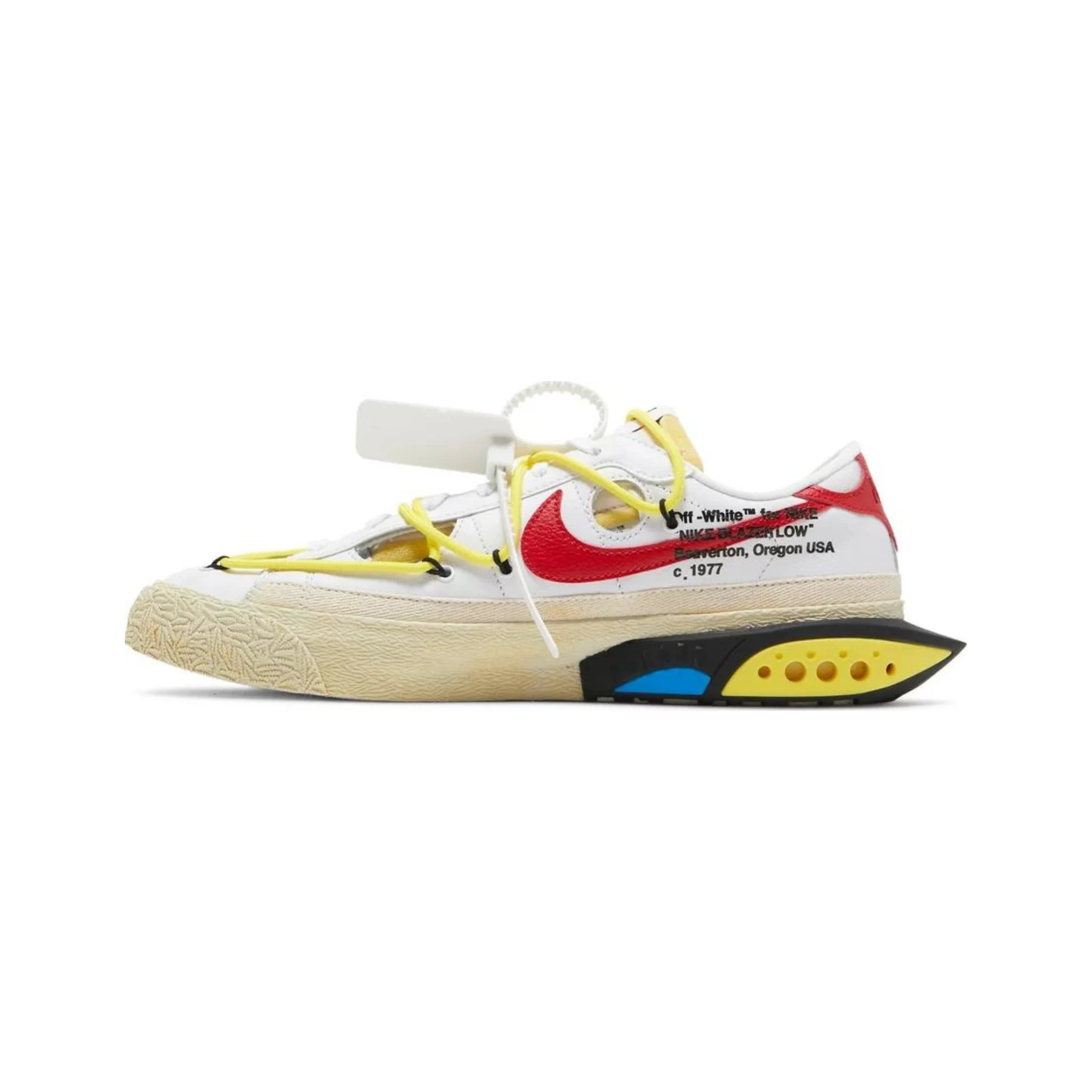 Nike Blazer Low Off-White University Red - Image 2