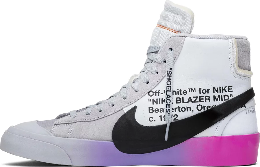 Nike Blazer Mid Off-White Wolf Grey Serena Queen - Image 2