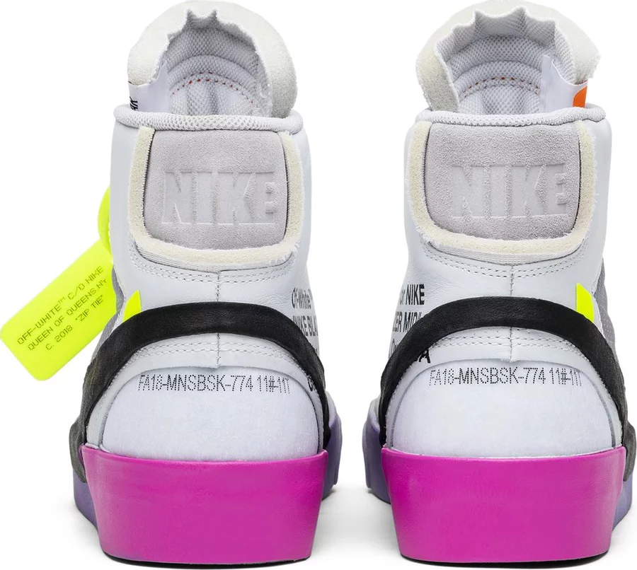 Nike Blazer Mid Off-White Wolf Grey Serena Queen - Image 3