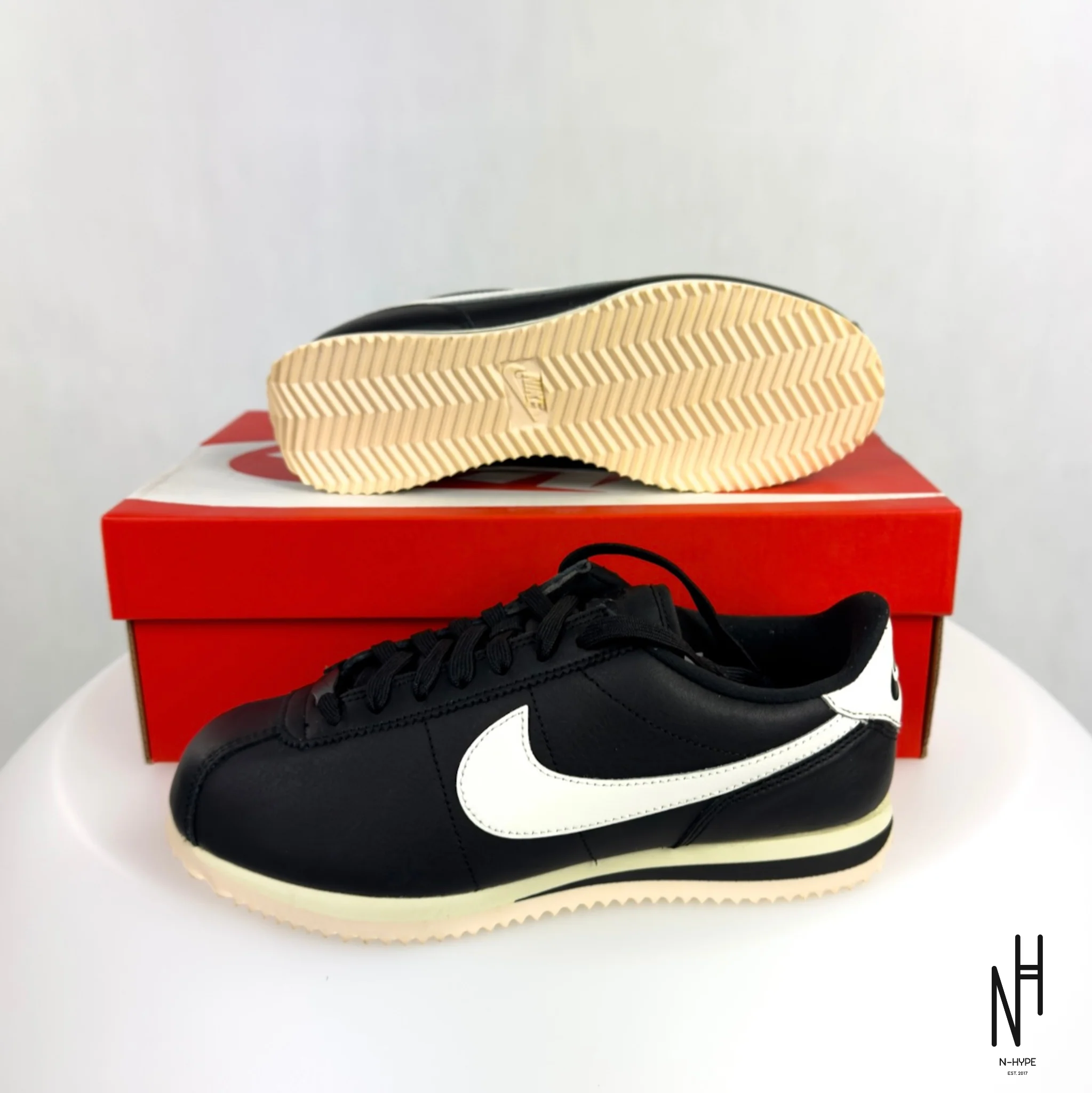 Nike Cortez 23 Premium Black Sail (Women's) - Image 6