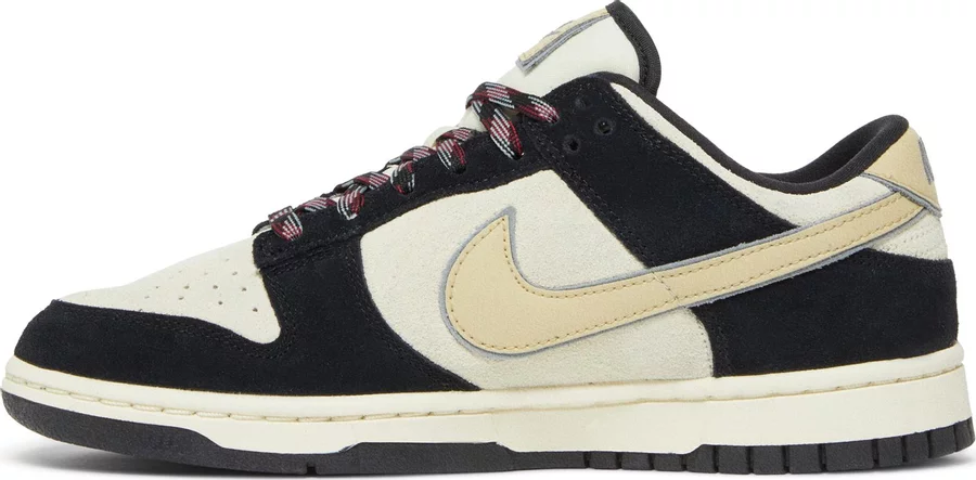 Nike Dunk Low LX Black Suede Team Gold (W) - Image 3