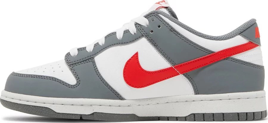 Nike Dunk Low Next Nature Smoke Grey Light Crimson (GS) - Image 3