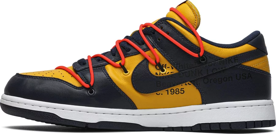 Nike Dunk Low Off-White University Gold - Image 2