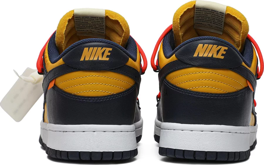 Nike Dunk Low Off-White University Gold - Image 3