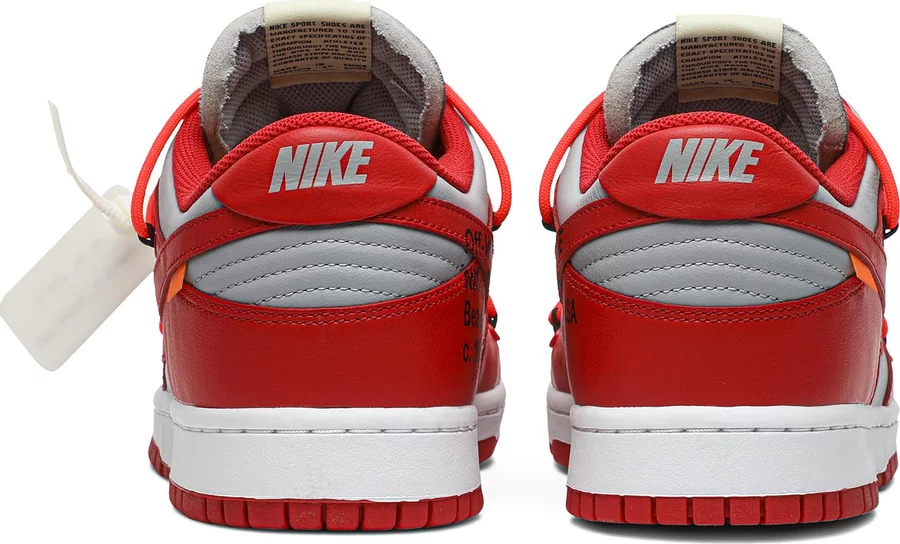 Nike Dunk Low Off-White University Red - Image 3