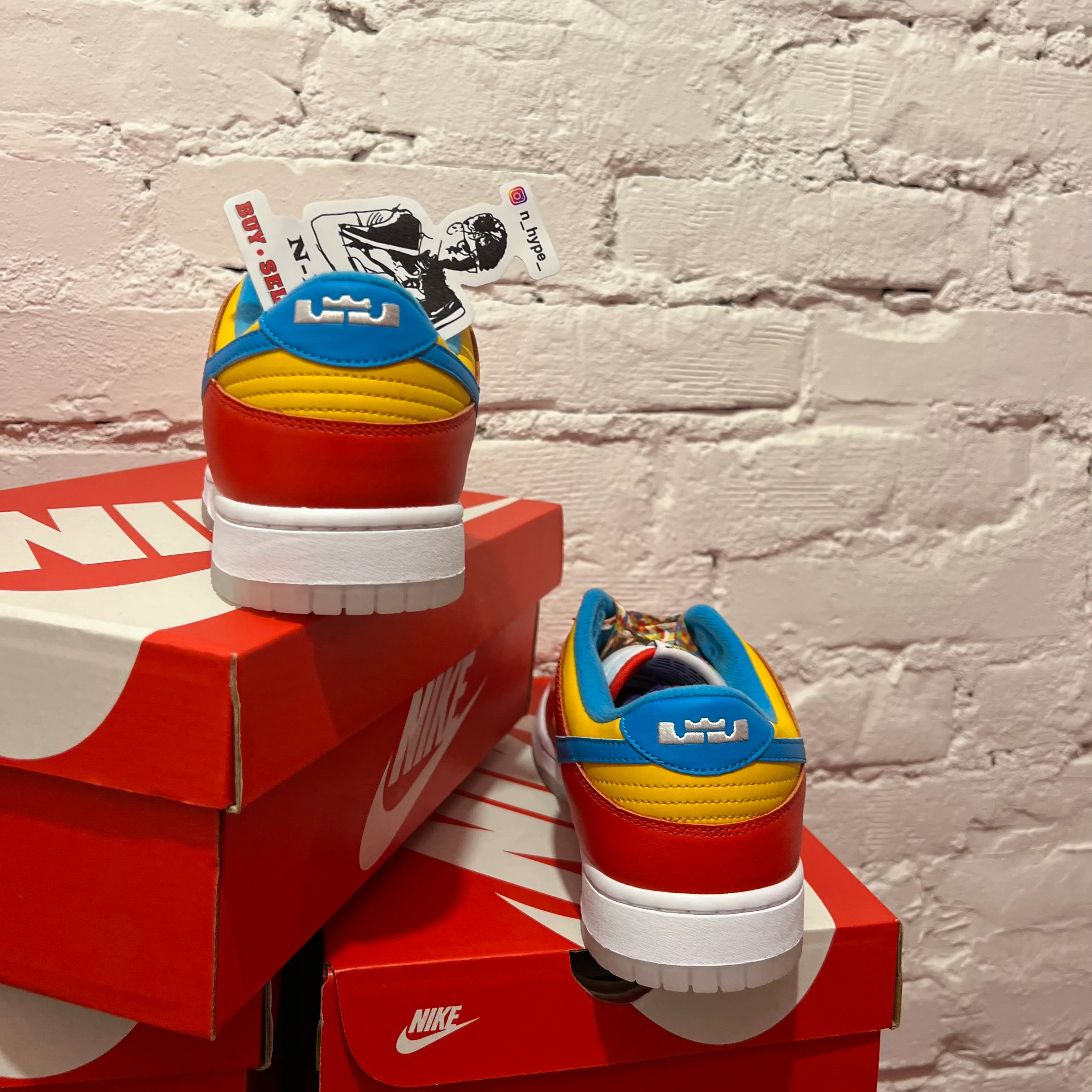 Nike Dunk Low QS LeBron James Fruity Pebbles - Image 4