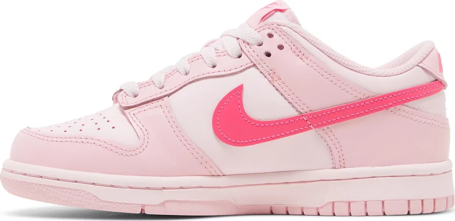 Nike Dunk Low Triple Pink (GS) - Image 2