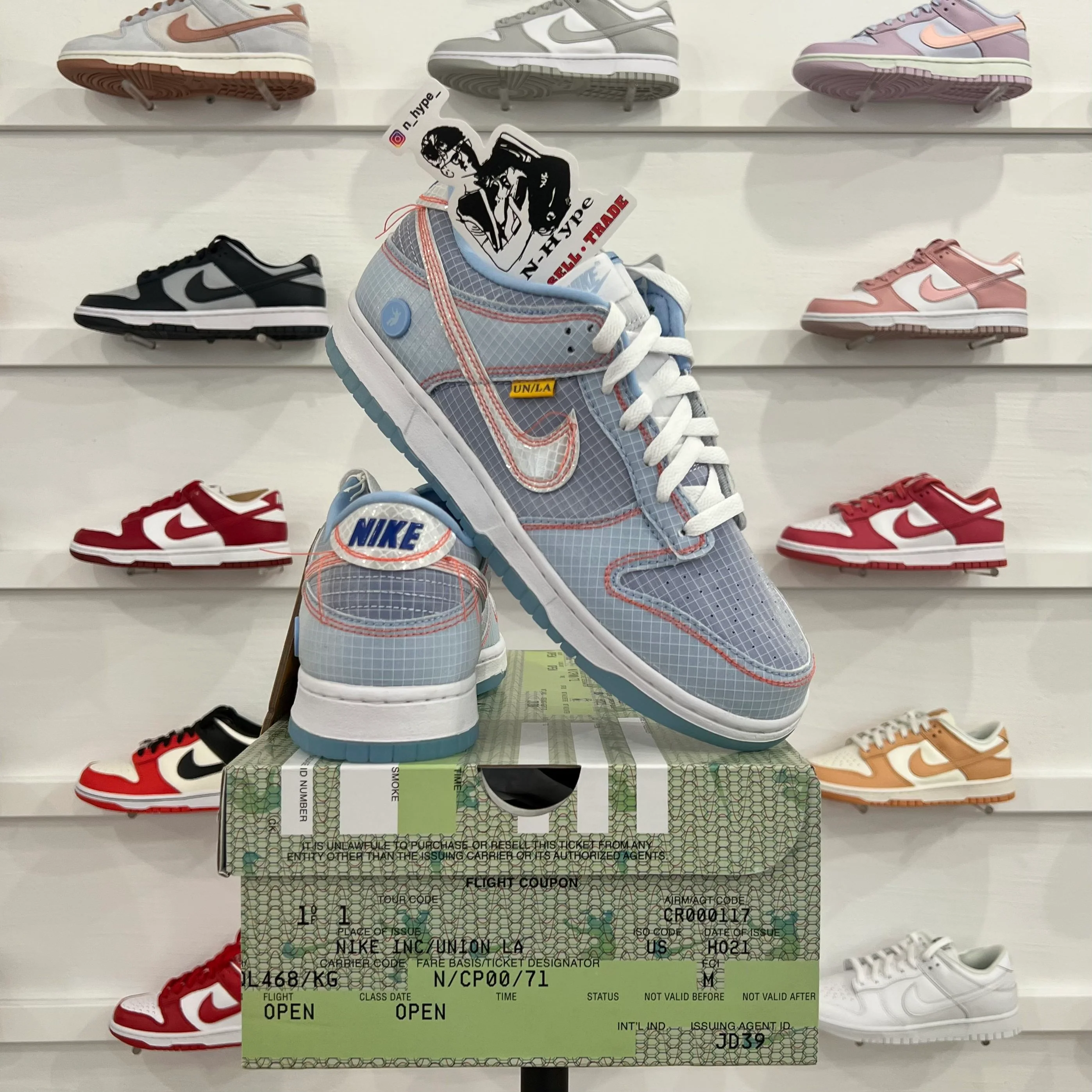 Nike Dunk Low Union Passport Pack Argon - Image 7
