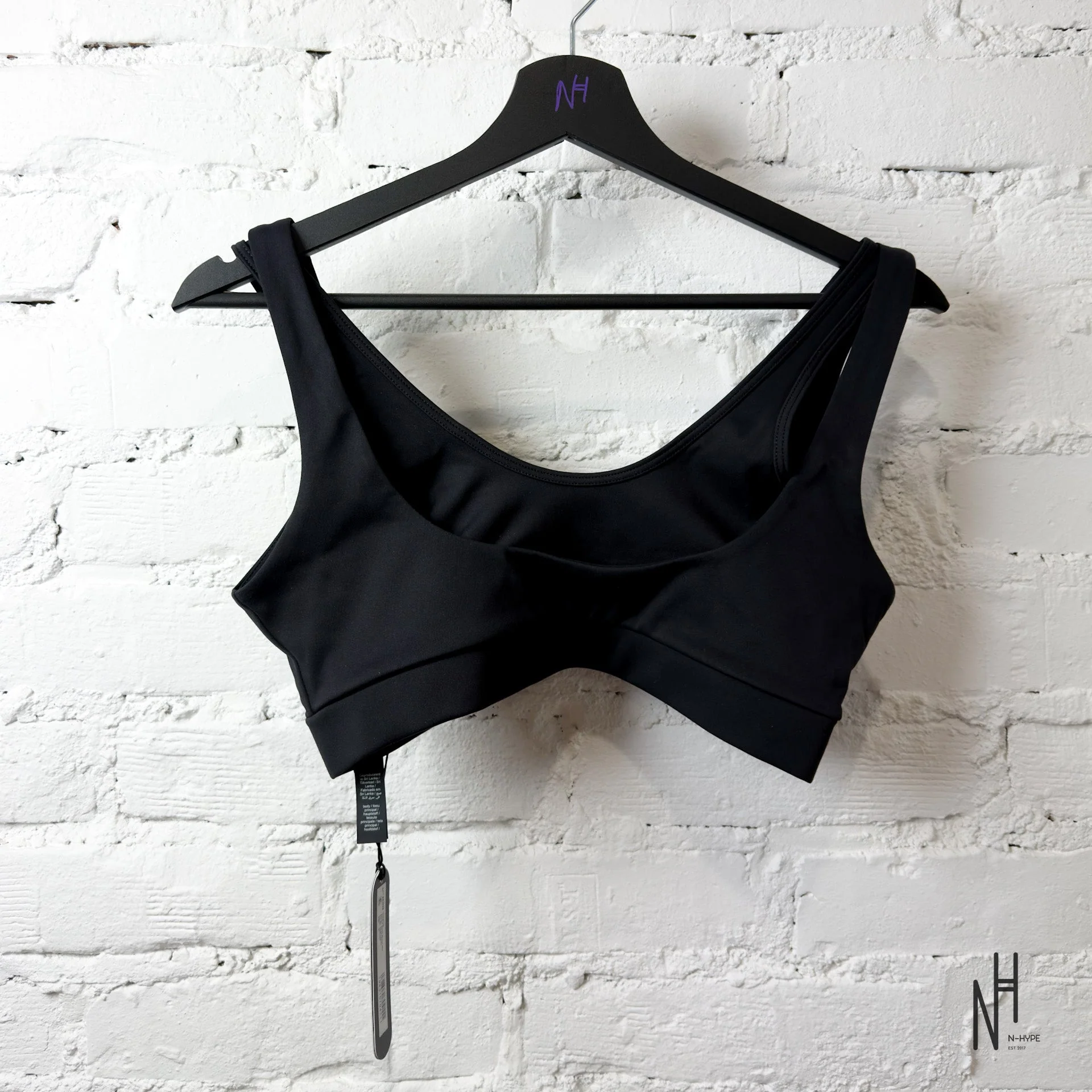 Nike Skims Matte Double Strap Scopp Bra / Obsidian - Image 3