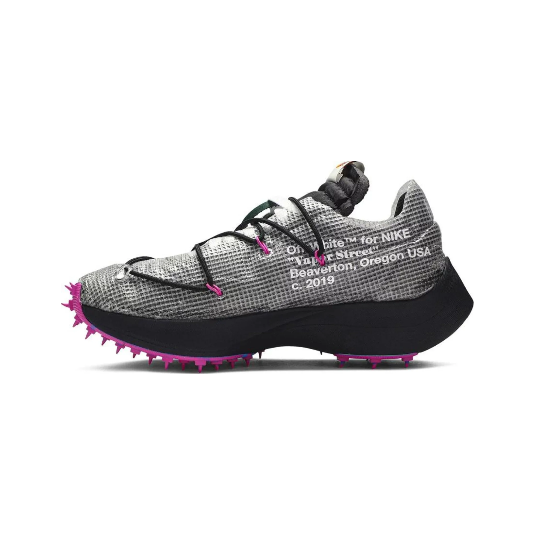 Nike Vapor Street Off-White Black Laser Fuchsia (Women's) - Image 2