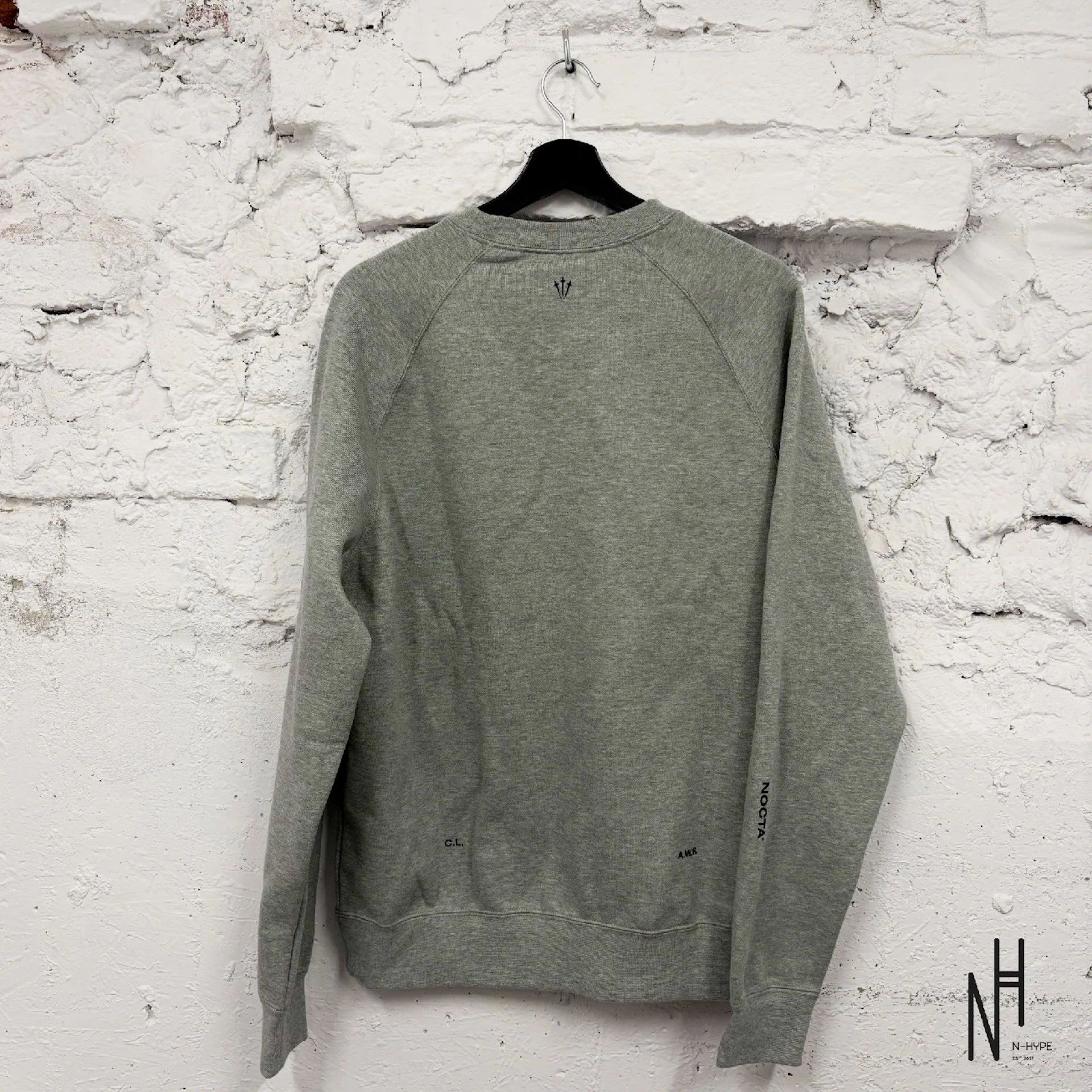 Nike x NOCTA Fleece CS Crewneck Dark Grey Heather - Image 2