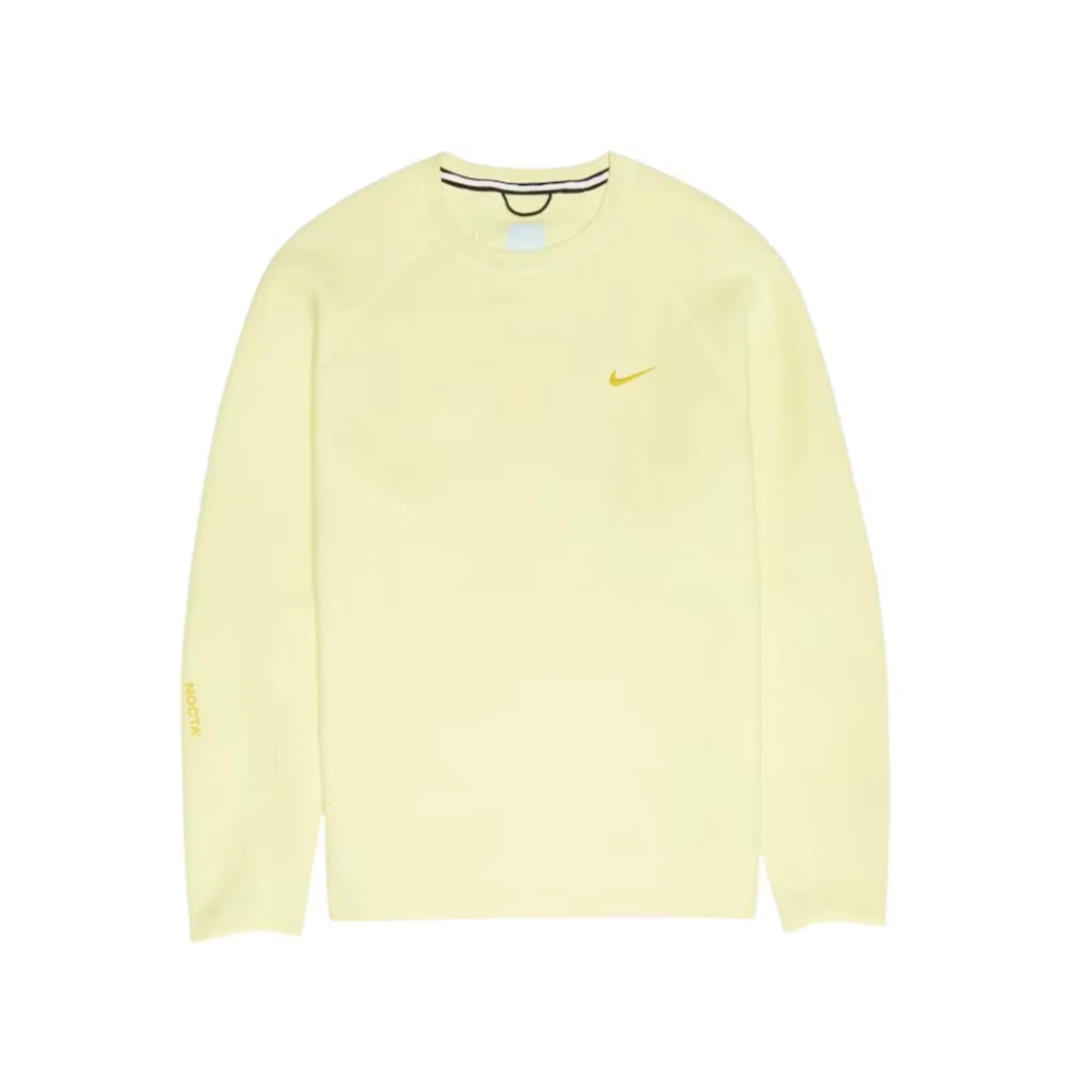 Nike x NOCTA NRG Tech Fleece Crewneck Sweatshirt Citron Tint/Vivid Sulfur