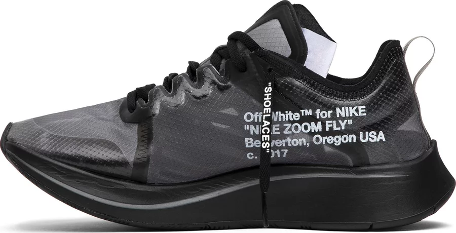 Nike Zoom Fly Off-White Black Silver - Image 2