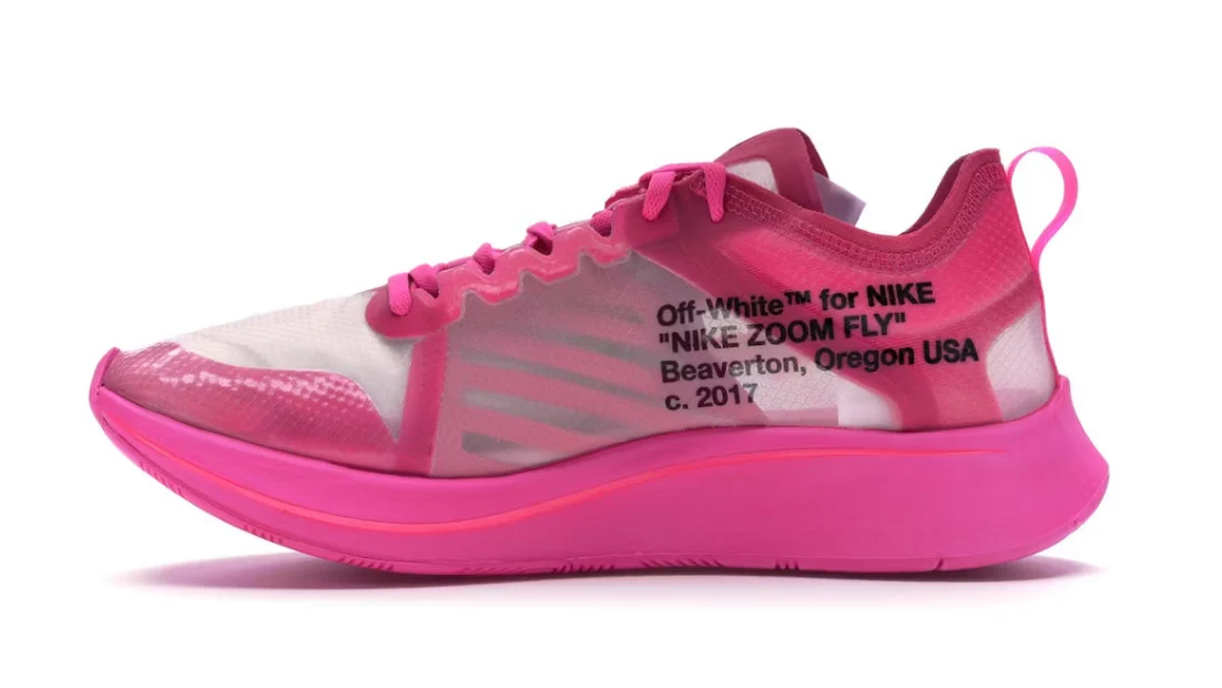 Nike Zoom Fly Off-White Pink - Image 2