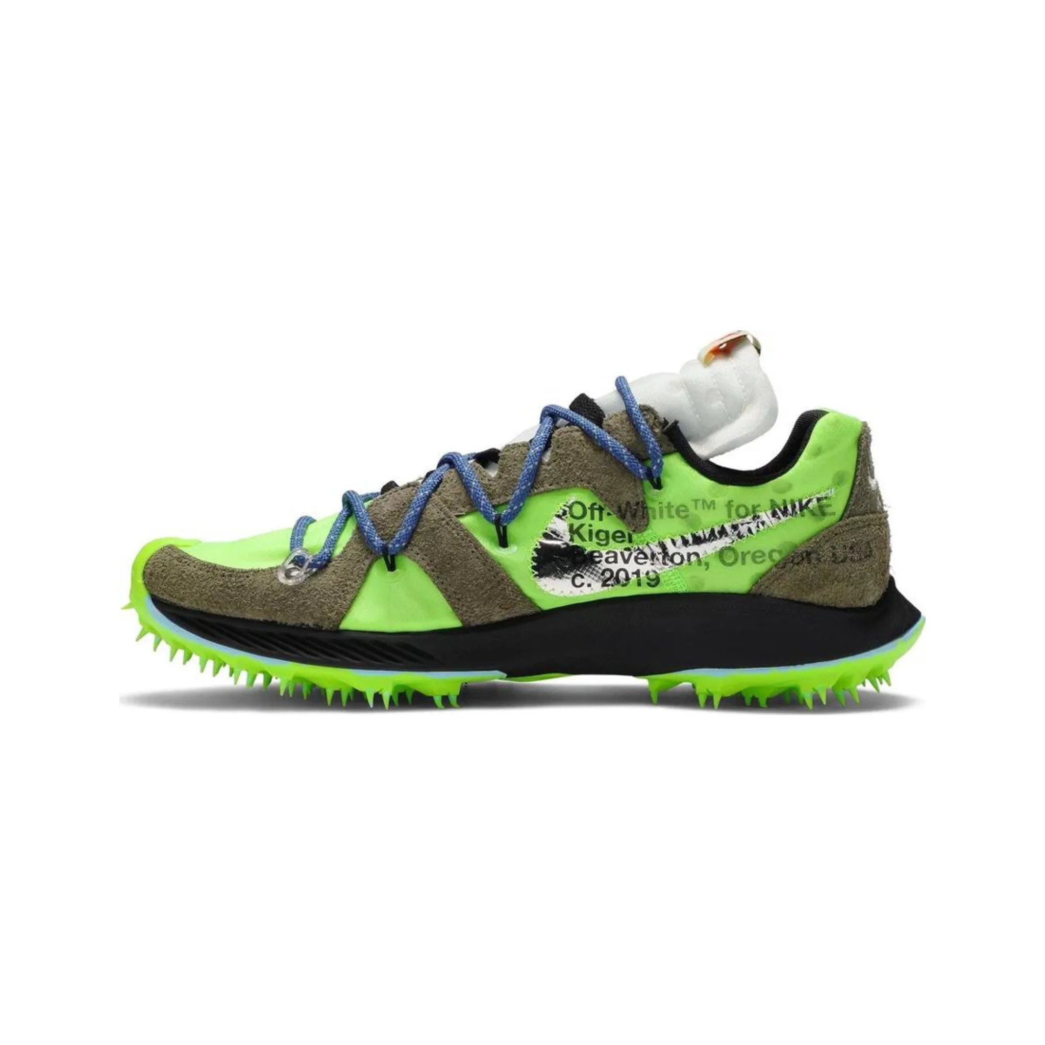 Nike Zoom Terra Kiger 5 OFF-WHITE Electric Green (Women's) - Image 2