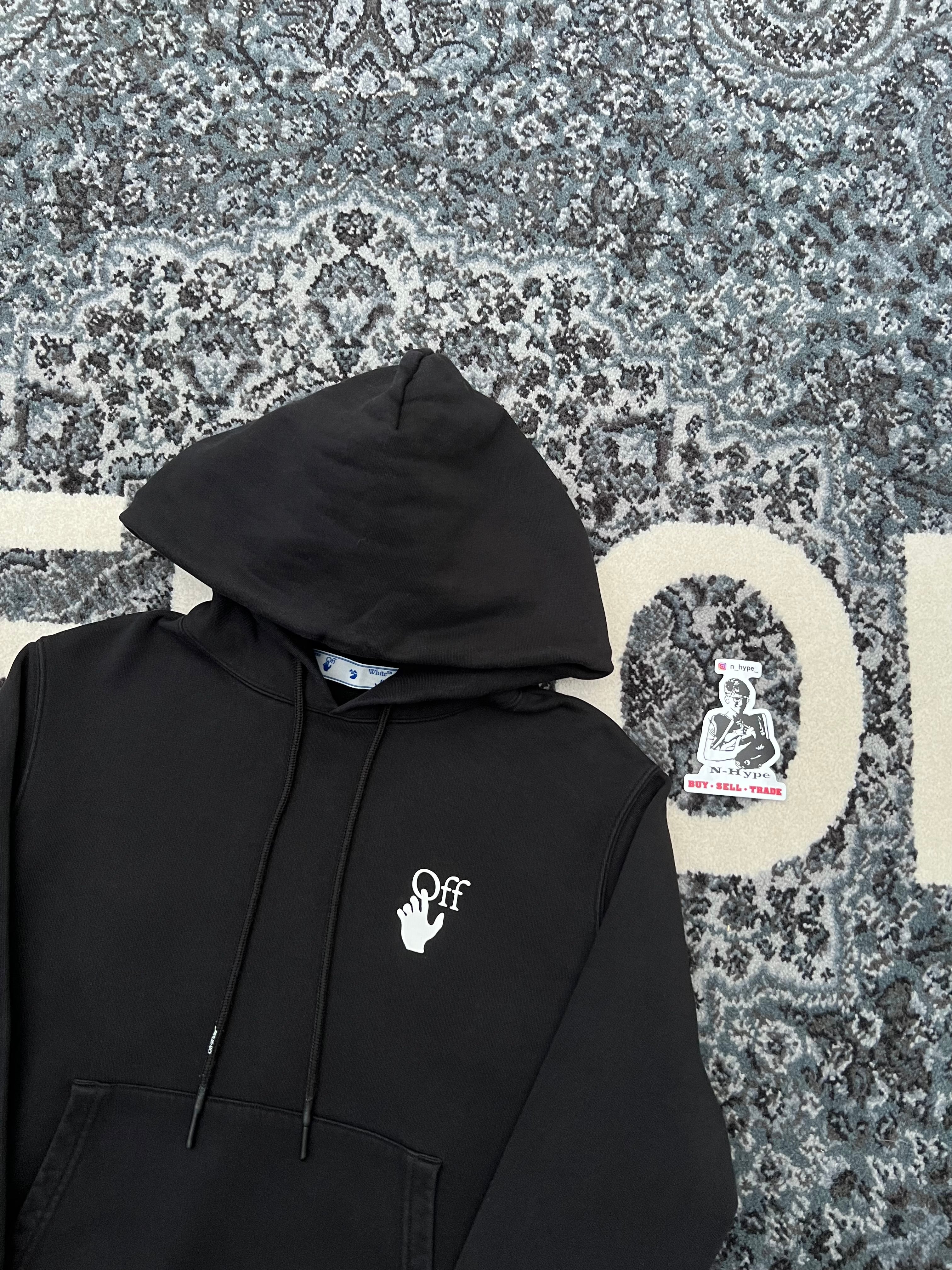 OFF-WHITE Gradient Arrows Hoodie Black - Image 2