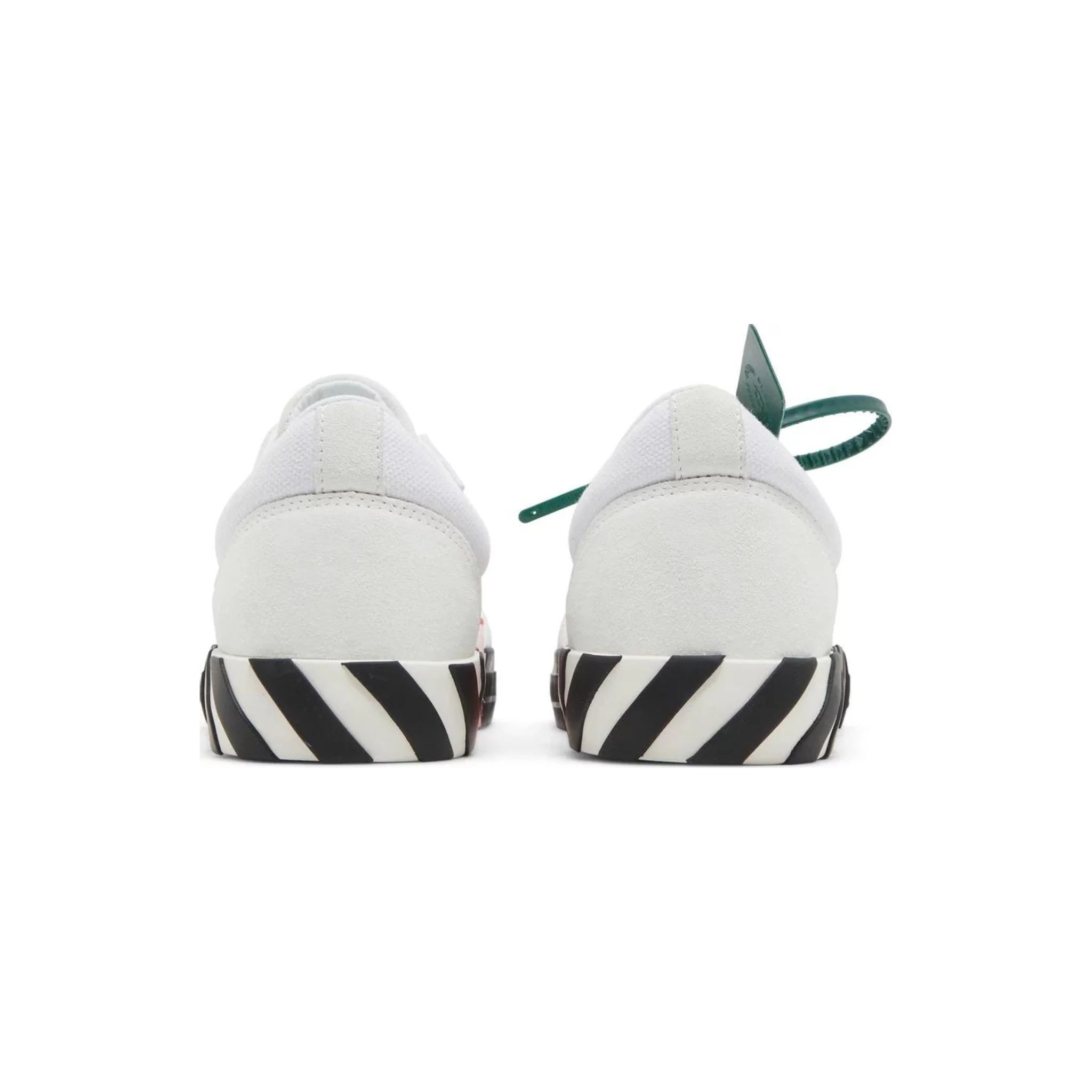 OFF-WHITE Low Vulcanized Canvas Suede White Navy Blue - Image 3