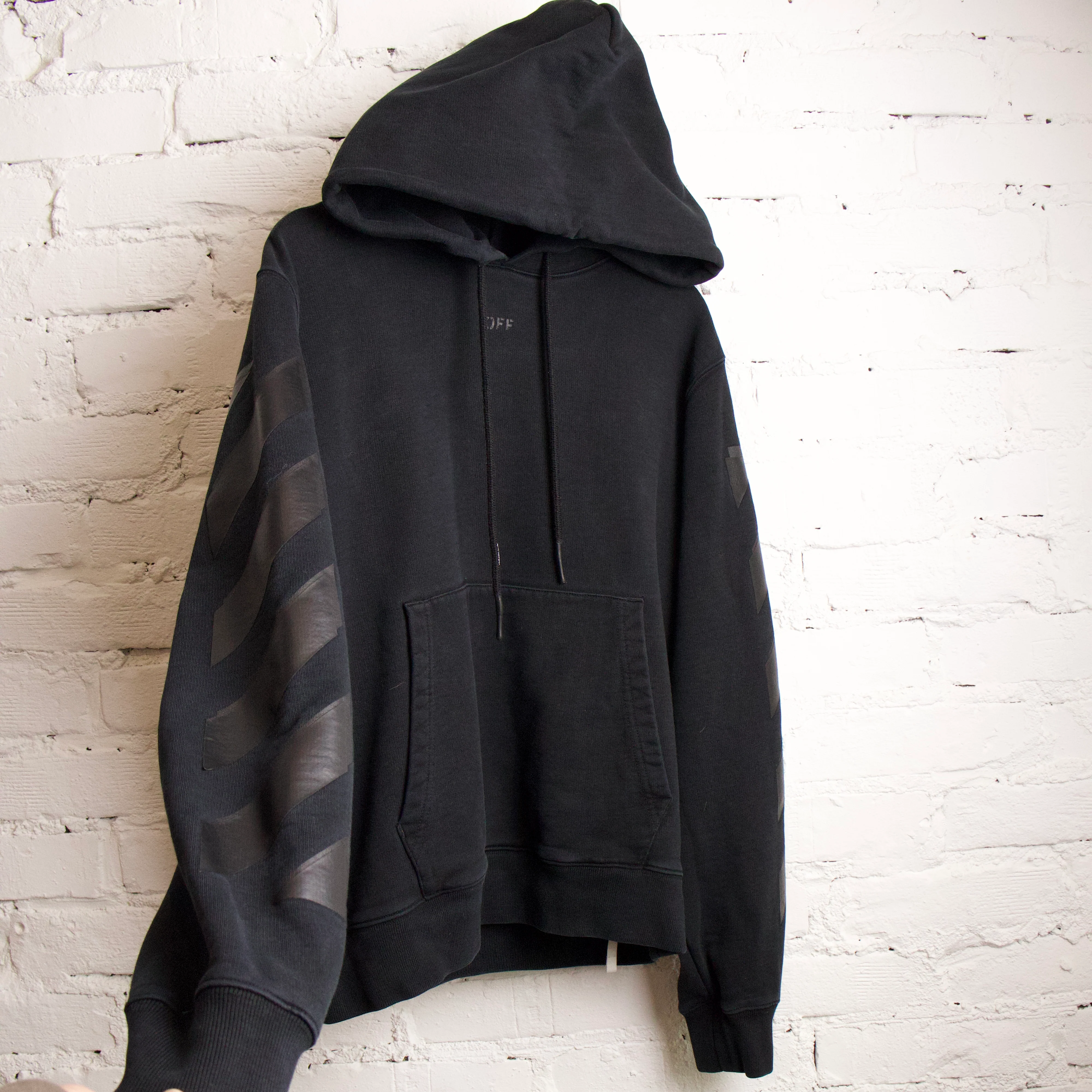 OFF-WHITE Rubber Arrows Cotton Hoodie - Image 4