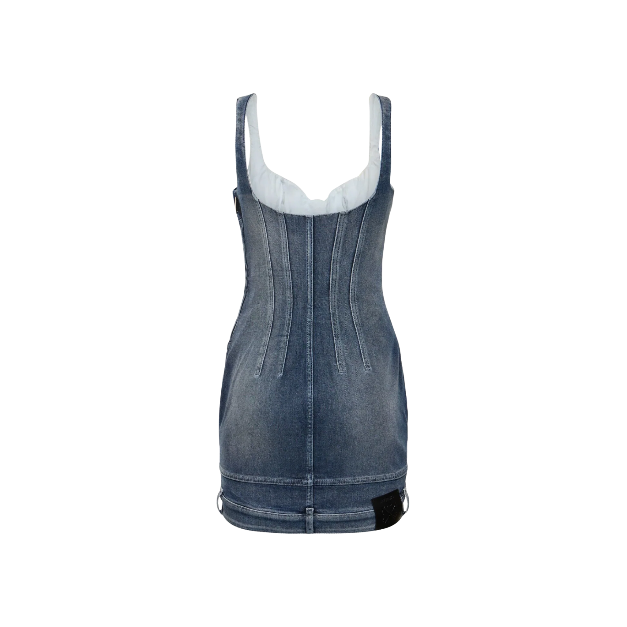 Off-White Upside Down Cotton Bustier Dress - Image 2