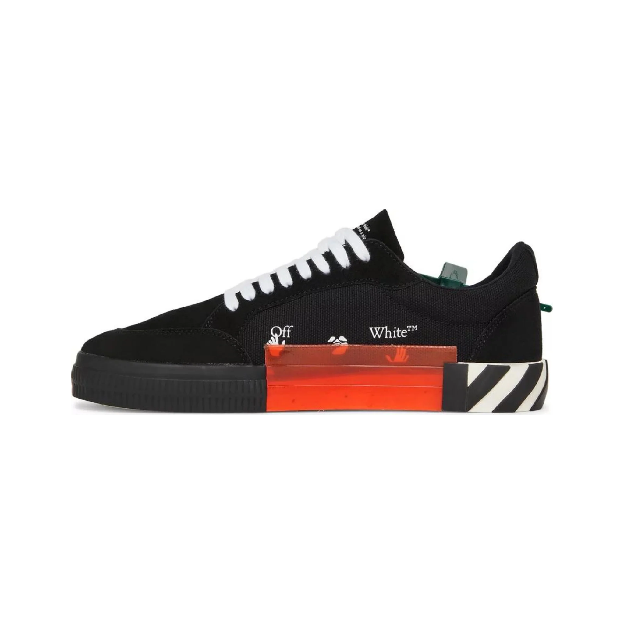 OFF-WHITE Vulc Low Canvas White Black Dark Blue (SS22) - Image 2