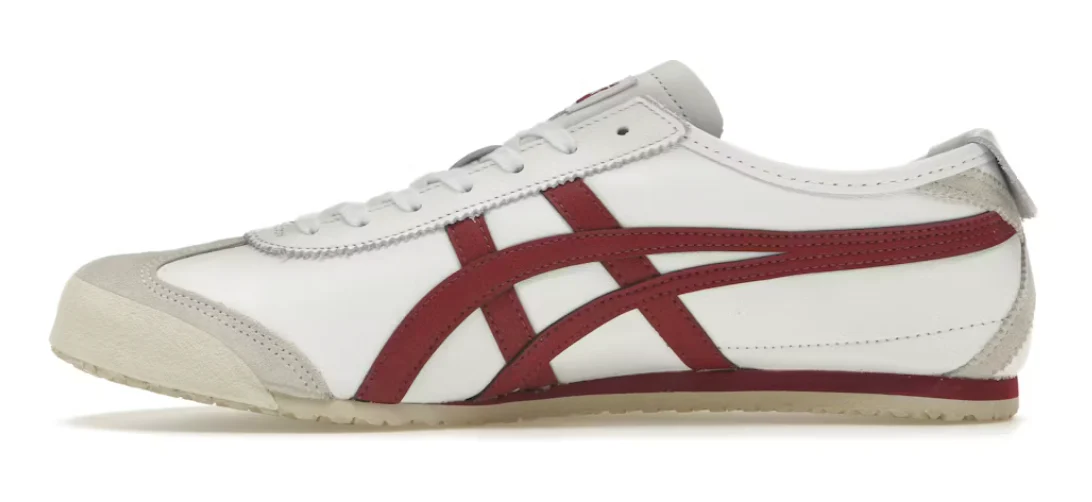 Onitsuka Tiger Mexico 66 White Burgundy - Image 2