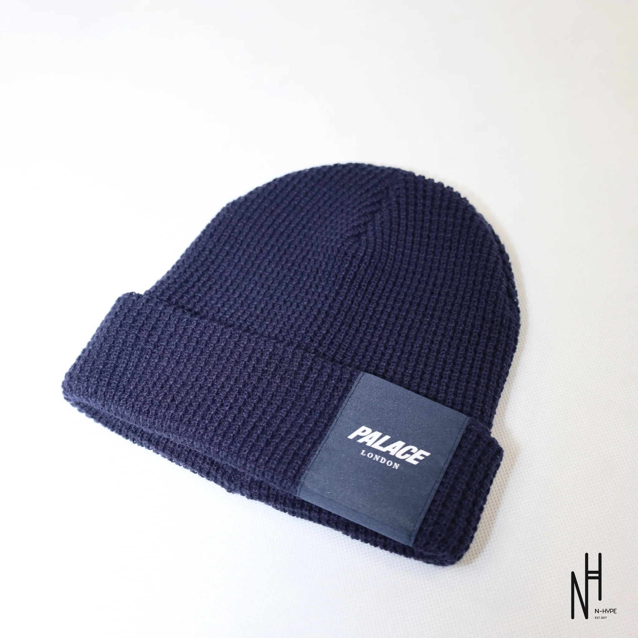 Palace London Waffle Beanie Navy - Image 3